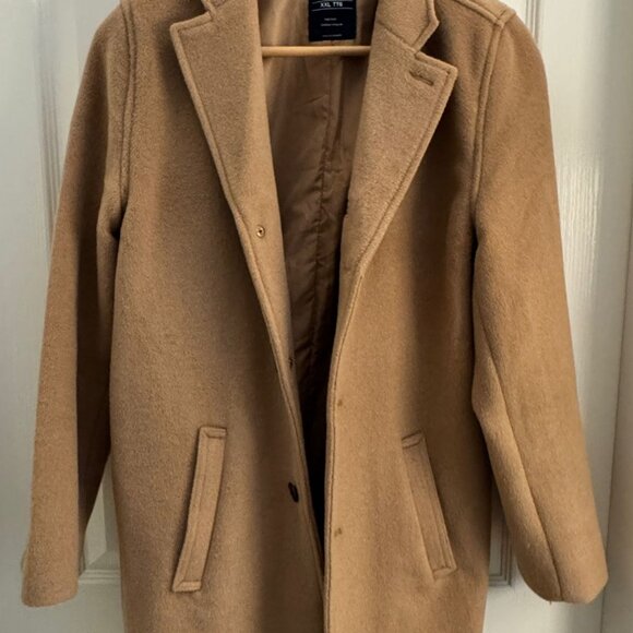 Caramel Gap Dress Coat - Picture 2 of 4